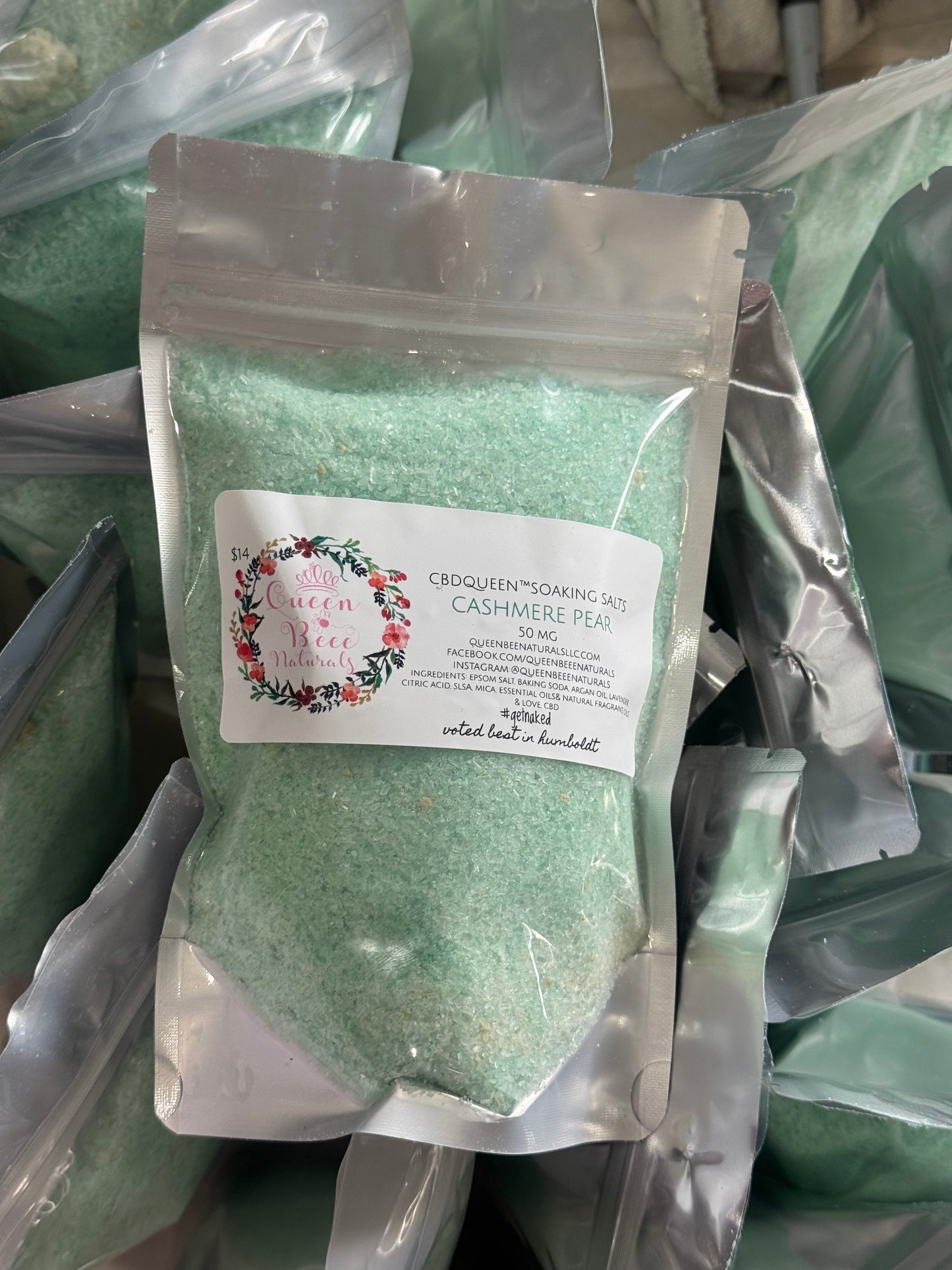 CBDQueen™️ Soaking Salts - Cashmere Pear 🍐