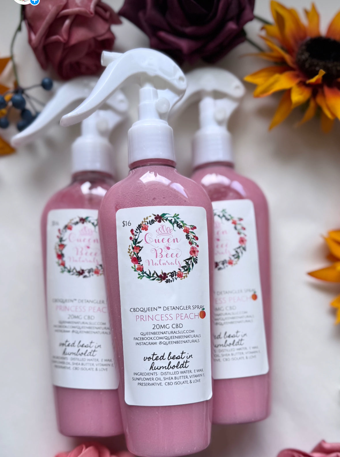 CBDQueen™️ Detangler - Princess Peach 🍑