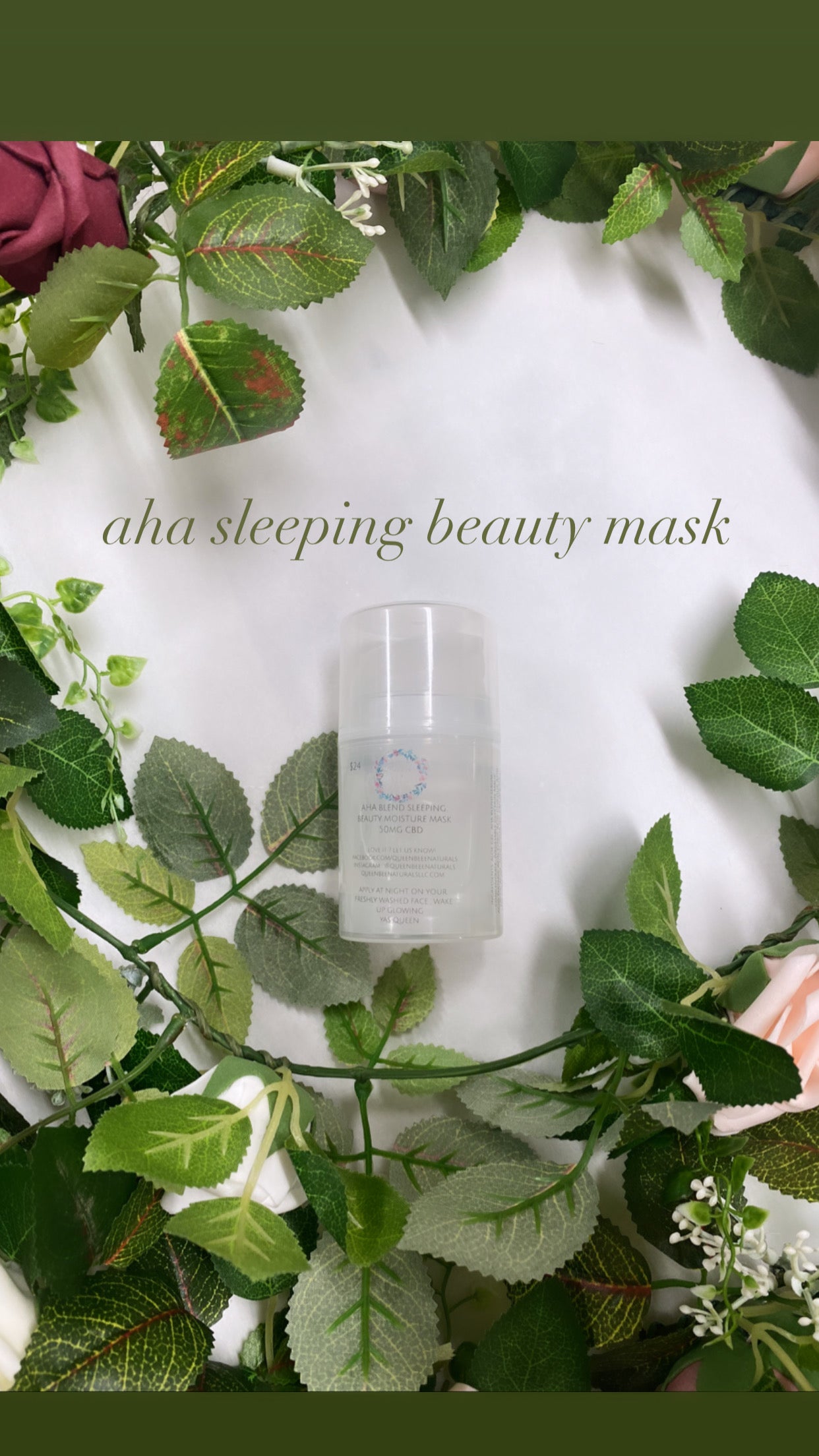 CBDQueen™️ AHA Sleeping Beauty Mask