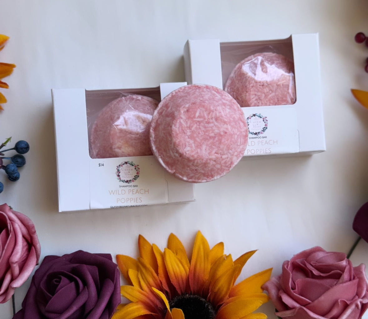 Shampoo Bar -  Wild Peach Poppies 🍑