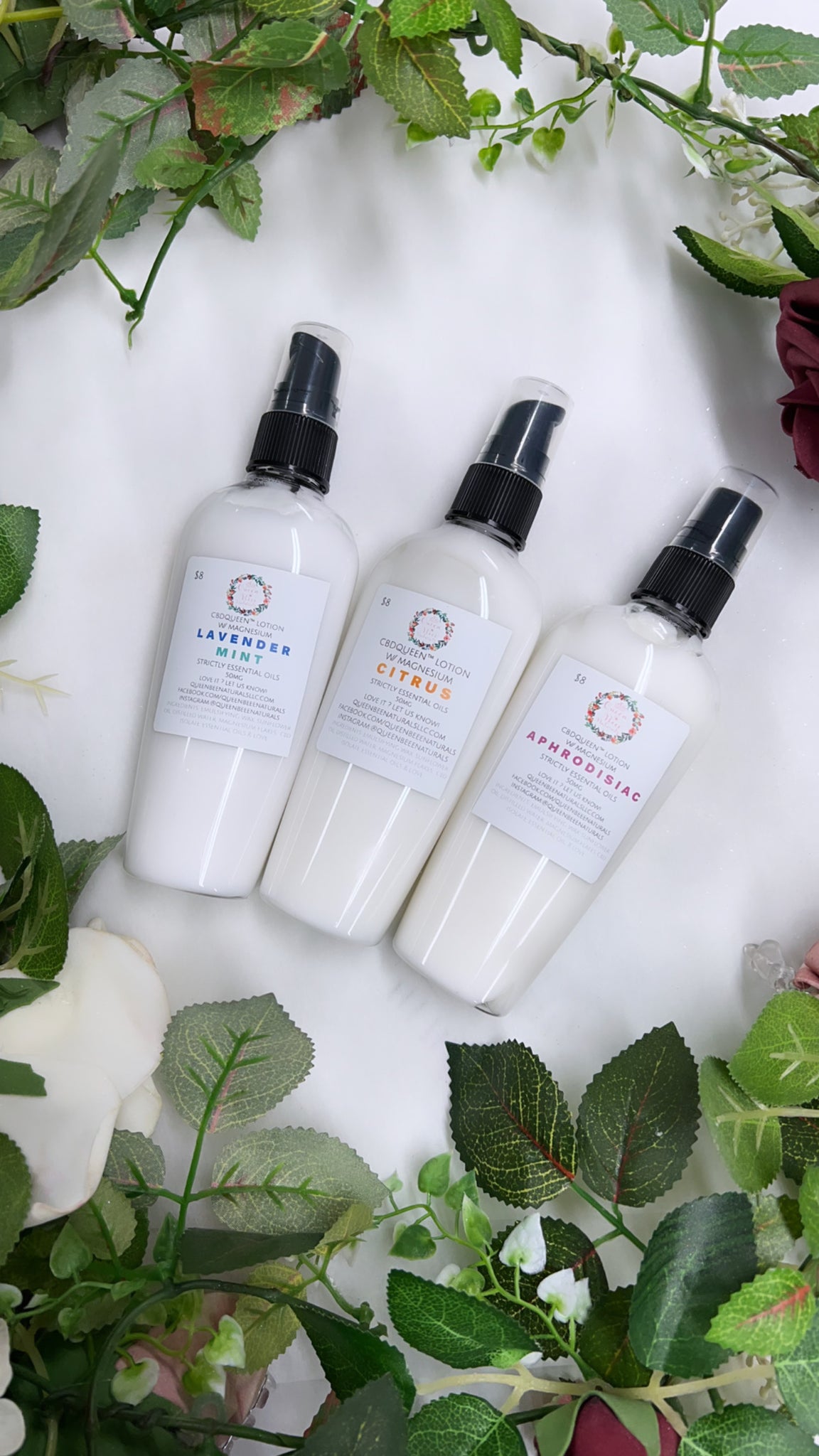 CBDQueen™️ Magnesium lotion - Essential oil blends